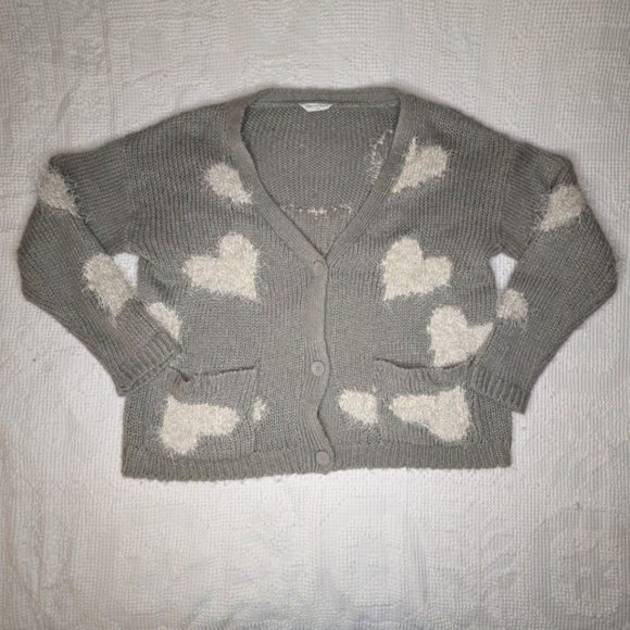 Miss Selfridge║Heart Knit Cardigan║Size 8 - Picture 1 of 5